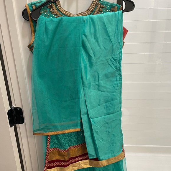 New w/ tags Green Indian Pakistani Salwaar Kameez - Picture 4 of 4